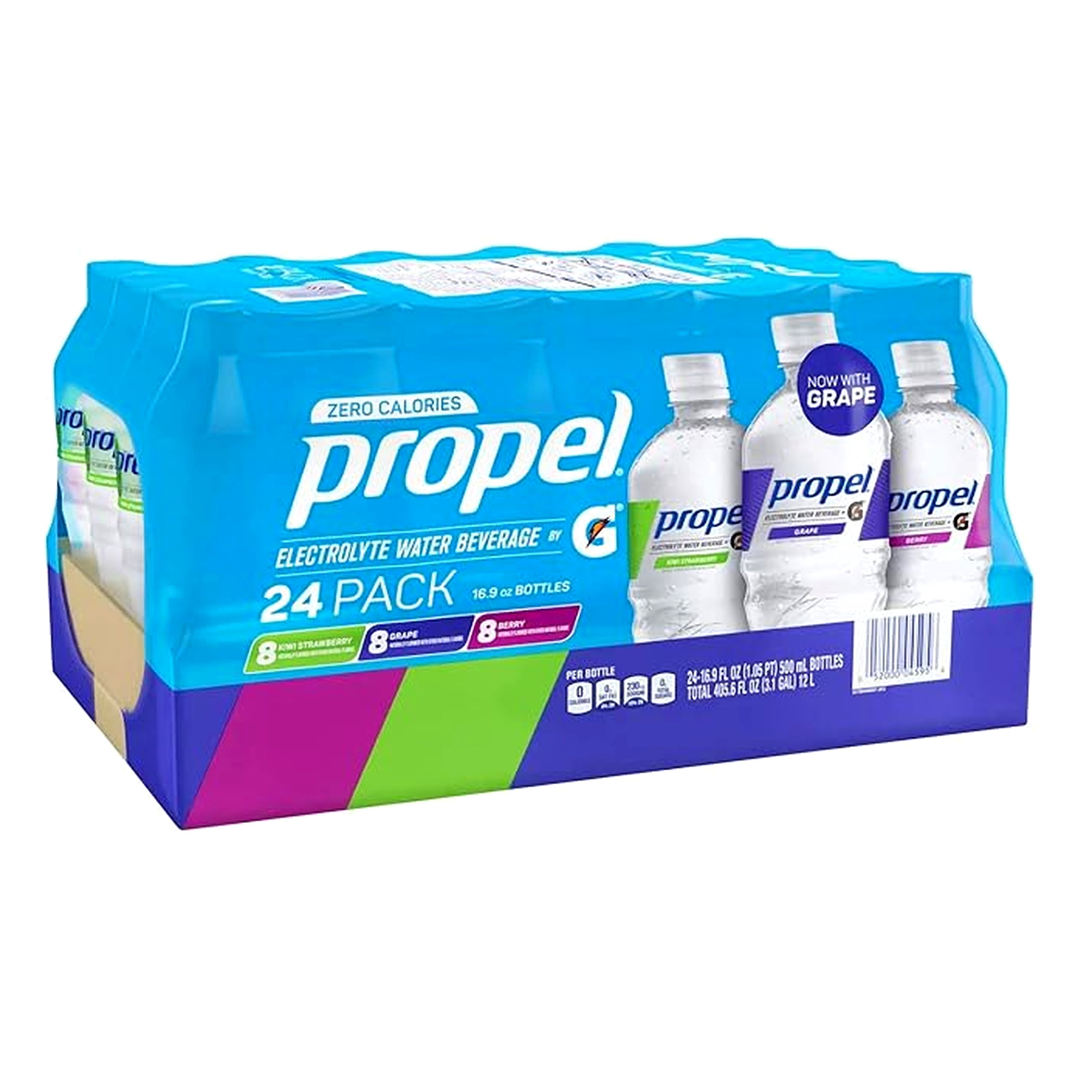 Propel Zero Calorie Fitness Electrolyte Water Beverage Variety Pack Of 24 /16.9 Fl Ounce Net Wt 405.6 Fl Ounce