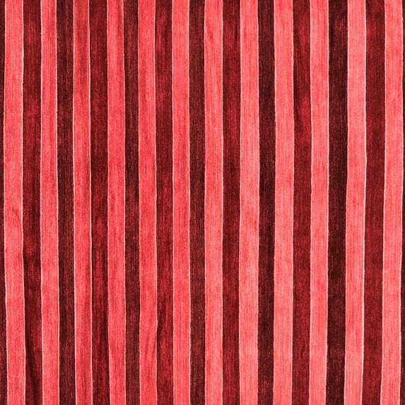 Ahgly Company Machine Washable Indoor Square Abstract Red Modern Area Rugs, 3' Square