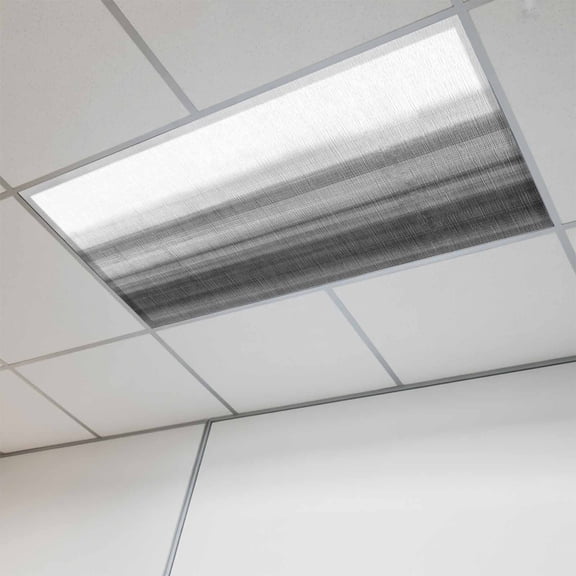 Fluorescent Light Covers for Ceiling Lights Classroom, Black And White Magnetic Ceiling Light Cover Filter for School,Office, 2X4 FT, Pack of 1, Abstract Modern Brush Strokes