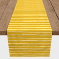 thumbnail image 3 of Creative Products Sketch Stripes Yellow 16x72 Poly Twill Table Runner, 3 of 3