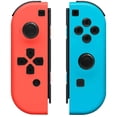 thumbnail image 1 of Controlador compatible con Nintendo Switch, soporta vibración dual/control de movimiento/captura de pantalla/función de reactivación, en colores rojo y azul, 1 of 8