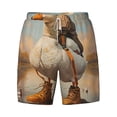 thumbnail image 4 of Lsque Mens Swim Trunks Hiking Duck Pattern - Bathing Suit Compression Liner - Beach Swim Shorts Swimwear - (S-3XL) - Stretch Quick Dry -Medium, 4 of 9