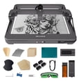 thumbnail image 1 of MR.CARVE Engraver Engraving Marker Infrared Module and 10W Blue Module Support Offline Work APP Control Compatible with WindowsAndroidIOS/ for Paper Bamboo Glass Acrylic Metal Material, 1 of 7