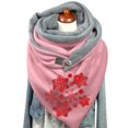 thumbnail image 3 of Écharpes Bouton Chaud Casual Wrap Femmes Châles Doux Mode Impression Foulard, 3 of 3