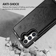 thumbnail image 7 of Compatible with Samsung Galaxy A14 5G Case Wallet with Card Slot Butterfly Embossing Flip Leather Magnetic Clasp Protective Phone Case for Samsung Galaxy A14 Case Wallet(Black-6.6 inch), 7 of 7