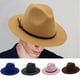 thumbnail image 3 of Sombrero Fedora Nikou Panamá clásico de lana estilo retro, 3 of 7