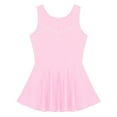 thumbnail image 3 of Hansber Kids Girls Sparkly Rhinestone Figure Ice Skating Roller Skating Ballet Dance Leotard Dress Pink 14, 3 of 7