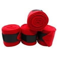 thumbnail image 1 of 9.8Ft 4Pcs Horse Leg Wraps Horse Leg Bandage For Horse Riding Show Perform Red, 1 of 7