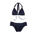 thumbnail image 1 of bar III Womens Triangle Side Tab 2 Piece Bikini, Blue, Small, 1 of 2