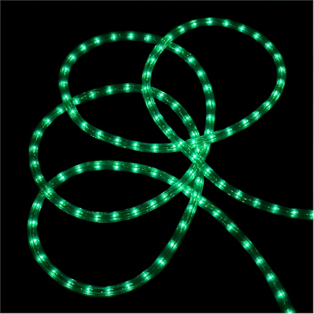 102' Green Indoor/Outdoor Christmas Rope Lights