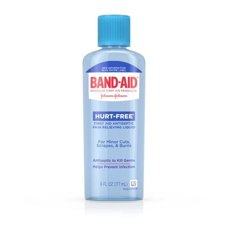 BAND-AID® Brand First Aid HURT-FREE® Antiseptic Wash Treatment, 6 Fl. Oz