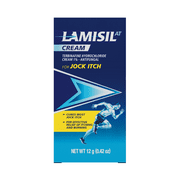 Lamisil 1 Week Jock Itch Antifungal Cream, Fast Symptom Relief of Itching, Burning and Redness, .42 oz (12g)