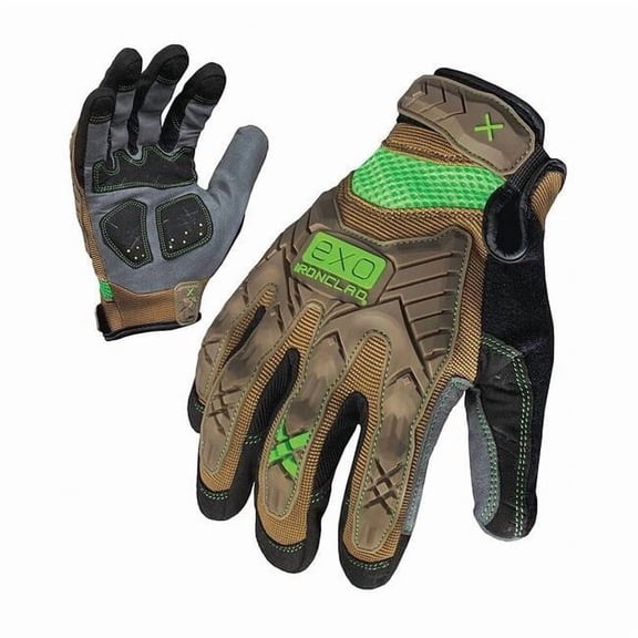 Ironclad Performance Wear Impact Mechanics Glove,Brown/Gray,XL,PR EXO2-PIG-05-XL