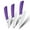Purple, variant on 3-Piece Ceramic Paring Knives,5" Utility Knife 4" Slcing Knife and 3" Peeling Knife Vegetables Fruit Kitchen Knives Cutter Tool