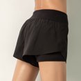 thumbnail image 3 of Shorts for Women, Workout Shorts for Women, Quick-Dry Running Shorts Sport Layer Elastic Waist, Womens Biker Shorts, 3 of 7