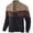 Khaki/Brown/Black, variant on Xidunhg Men's Bomber Jacket, Lightweight Casual Varsity Style, Color Block, Black/White/Dark Grey, L
