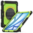 thumbnail image 2 of Case for iPad Air 13 Inch M3 2025 / M2 2024 12.9 inch (3rd/4th Gen) with Screen Protector, 360 Degree Rotating Kickstand Hand Strap Shockproof Cover with Shoulder Strap, Lime PC, 2 of 7