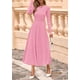 thumbnail image 2 of Vestido PRETTYGARDEN 2025 de punto midi rosa con mangas largas XXL, 2 of 8
