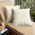 thumbnail image 2 of Sorra Home  Ivory Corded Indoor/ Outdoor Pillow Set (Set of 2) 20 in x 20 in, 2 of 5