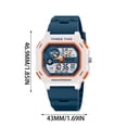 thumbnail image 3 of Horivan Men's Digital Sports Watch 50M Waterproof Chronograph Alarm LED Backlight For Outdoor Activities, 3 of 7