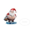 thumbnail image 2 of nvzhuang Christmas Desk Ornament Cute Santa Figurine 2D Flat Acrylic Tabletop Decorations for Home, 2 of 6