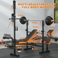 thumbnail image 6 of GIKPAL 800lbs 8-in-1 Adjustable Weight Bench Set with Lat Pull Down, Leg Extension and Leg Curl, Chest Fly and Preacher Curl Workout Bench Multi-Function Strength Training Bench Press Exercise Equipm, 6 of 10