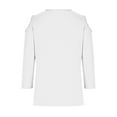 thumbnail image 7 of Long Sleeve Shirts For Women 3/4 Length Sleeve Tops Spring Neck Casual Print Tunic T Shirts Three Quarter Length Tops Womens Long Sleeve Tops, 7 of 7