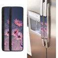 thumbnail image 2 of NETILGEN Fleurs Roses Lavables Housses de Poignée de Porte de Réfrigérateur Lot de 2, Protecteur Antidérapant pour Réfrigérateur Four Éloigner les Empreintes Digitales Taches d'Huile Liquide Tache Alimentaire Décoration de Cuisine Maison, 2 of 6