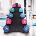 thumbnail image 4 of Dumbbell Rack Stand, Triangle And Big Leaf 5-tier Dumbbell Storage Weight Rack Multilevel Hand Weight Tower Stand For Home Gym Workout Office Fitness, 4 of 5