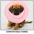 thumbnail image 3 of LOLIPPYY Dog Surgery Collar Soft Pink Cloth Adjustable Waterproof 1Set, 3 of 8