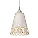 thumbnail image 3 of Golden Lighting 0883-S AI 10 in. Eloise 1 Light Antique Ivory Small Pendant Ceiling Light, 3 of 4