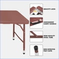 thumbnail image 4 of Picnic Tables | Mesa de Picnic, 4ft Portable Folding for Camping Indoor Outdoor Gatherings | Walnut Brown | Rectangle, 4 of 8