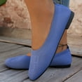 thumbnail image 2 of Mostsola Flats for Women Slip on Square Toe Ballet Flats Shoes Casual Knit Mesh Dress Shoes, 2 of 9
