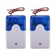 thumbnail image 1 of 2X Mini Sirena de Advertencia EstroboscóPica con Cable Durable Dc 12V Alarma de Sonido Luz Intermitente Sirena de Sonido Bocina de Alarma Seguridad para Hogar 115Db Azul, 1 of 10