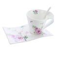 thumbnail image 1 of Ensemble Tasse et Soucoupe Papillon avec Fleurs Roses, 1 of 1