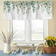 thumbnail image 6 of Valances for Windows Pastoral Green Eucalyptus Leaves Rod Pocket Short Curtain for Bathroom Living Room Bedroom Watercolor Plant Branches 1 Panel 42x12in, 6 of 9