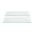 thumbnail image 6 of Glass Dinnerware 13.75" x 5" x h:0.5" Rectangular Clear Glass Platter (Set of 2), 6 of 6