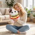 thumbnail image 6 of Stuffed Cat Plush | Colorful Stuffed Animal Burger Plush Gift for Cat Lovers 10 Inch Plush Burger Cat, 6 of 6