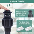 thumbnail image 6 of Wowow 4 in. Centerset Double Handle High Arc Bathroom Faucet with Drain Kit Included in Oil Rubbed Bronze, 6 of 9