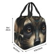 thumbnail image 3 of Balery Tribal Style Raccoon Bolsa de Almuerzo Aislada – Caja de Almuerzo con Papel de Aluminio Grueso, Mantiene la Comida Fresca por 4 Horas, 3 of 8