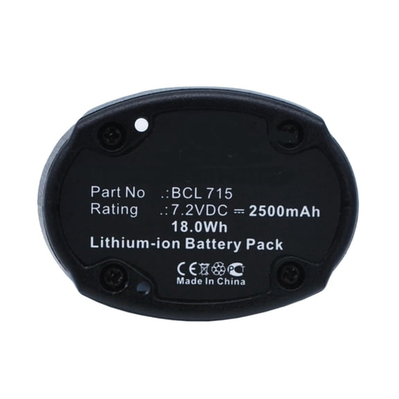 Batteries N Accessories BNA-WB-L6330 Power Tools Battery - Li-Ion, 7.2V, 2500 mAh, Ultra High Capacity Battery - Replacement for Hitachi BCL715 Battery