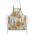 thumbnail image 2 of Botanical Plant Cooking Kitchen Aprons with Pocket Extra Long Aprons Waterproof Bib Aprons for Couple Bride Mrs Mr Cooking Aprons for Kitchen Cool BBQ Grilling (Set Of 2), 2 of 7