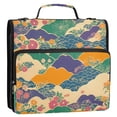 thumbnail image 5 of FORMRS Zipper Binder with Shoulder Strap 2-inch Ring 500 Sheet Capacity File Bag, Beige Floral Wave, 5 of 5