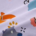 thumbnail image 5 of Homewish Kawaii Animal Blackout Curtains,Cartoon Pet Dog Curtains Pack of 2 (42x84 Each),Purple, 5 of 6