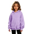 thumbnail image 5 of Abtuhar Fall Winter Hooded Sweatshirt Pullover for Girls Solid Long Sleeve Tops with Pockets Thumb Hole Style, 5 of 5