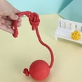 thumbnail image 1 of Interactive Puzzle Toy, Durable Rope Construction, Squeaky Ball Design, Mental Stimulation, Chew-resistant Material, for Energetic Dogs, Anti-boredom Activity, High-Tech Play Item | Polyester, Red, 1 of 9