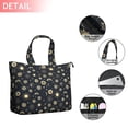 thumbnail image 2 of Dark Blue Sun Moon Star Pattern Travel Tote Bags for Women Carry On,Large Weekender Bags for Women Travel,Multi Functional Duffle Bag for Work,Shopping,Sports, 2 of 5