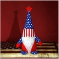 thumbnail image 3 of Ranliy Faceless Patriotic Gnome for 4Th of July Decor - Red White Blue Holiday Ambiance, Indoor/Outdoor Ornament, Memorial Day & Veterans Day Gift, Desk & Shelf Decor, 9"-13" Inch, 3 of 3