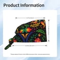 thumbnail image 6 of Kdxio Mexican Flower Traditional1 Pattern Turban Hat for Women Men Comfortable Adjustable Cleaning Working Cap with Sweatband, 6 of 8