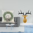 thumbnail image 2 of Funda de almohada,Funda de almohada navideña 2023 de 18 x 18 pulgadas,suave para interiores,Funda de almohada decorativa para decoración navideña,Estatua de cabeza de ciervo,Decoración de, 2 of 8